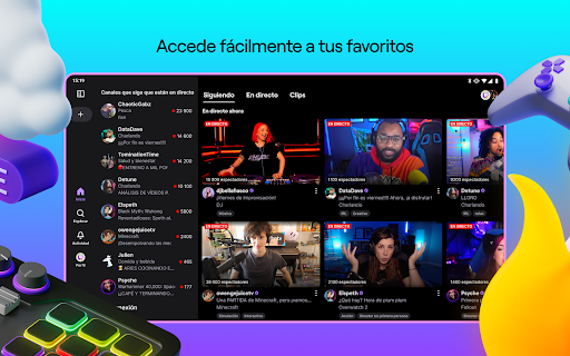 Captura de pantalla de Twitch: emisiones en directo
