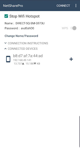 Captura de pantalla de NetShare - no-root-tethering