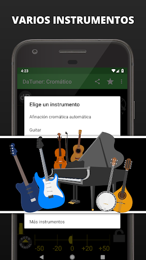Captura de pantalla de DaTuner: afinador & metrónomo