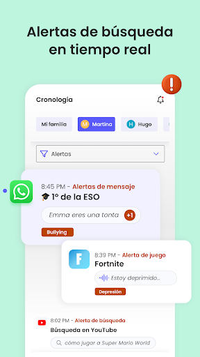 Captura de pantalla de Qustodio Control Parental