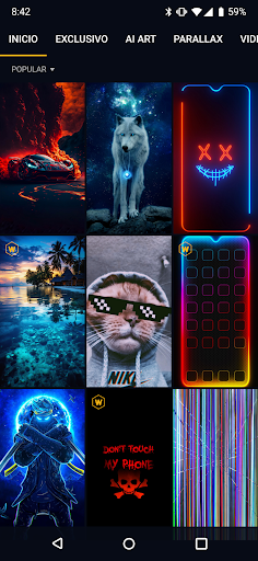 Captura de pantalla de Wallcraft – Fondos de pantalla