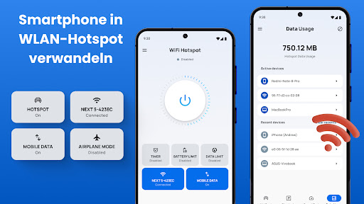 Tragbarer Mobiler WIFI hotspot Screenshot