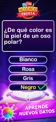 Captura de pantalla de Word Trivia Juego de palabras