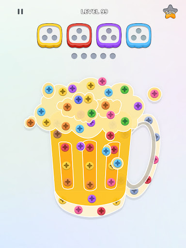 Unscrew Nuts Sort: Pin Puzzle Screenshot