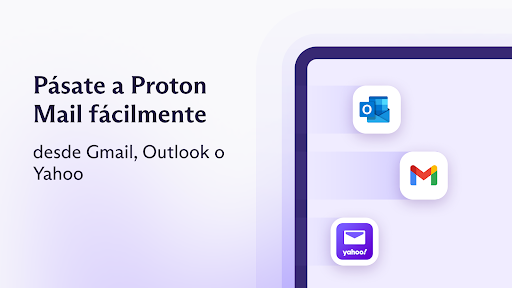Captura de pantalla de Proton Mail: Correo cifrado