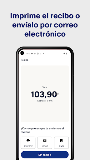 Captura de pantalla de PayPal POS (antes, Zettle)