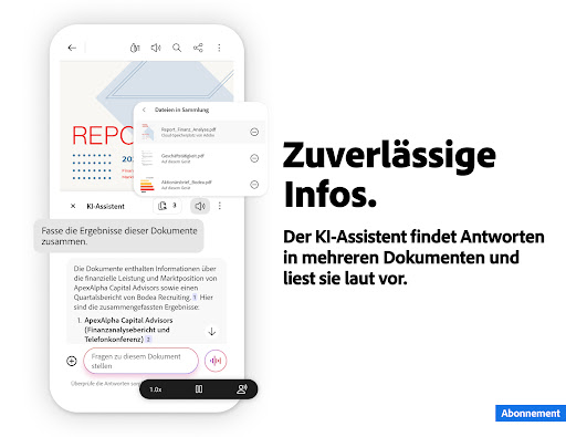 Adobe Acrobat Reader für PDF Screenshot