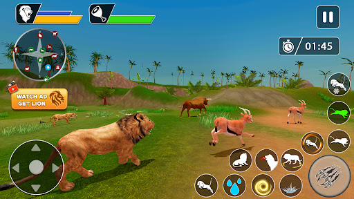 Captura de pantalla de Lion Games Animal Simulator 3D
