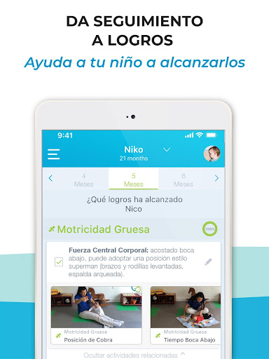 Captura de pantalla de BabySparks - Actividades y Log