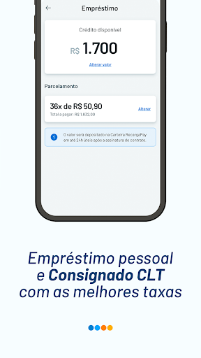 Captura de pantalla de RecargaPay: Pix Cartão e Conta