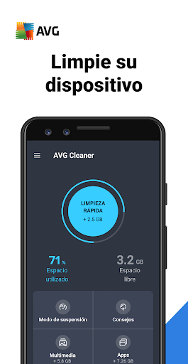 Captura de pantalla de AVG Cleaner: limpiador