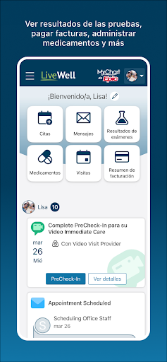 Captura de pantalla de LiveWell with Advocate Aurora