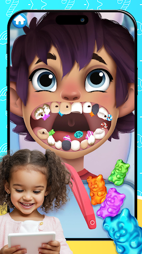 Captura de pantalla de Juegos de dentista para niños