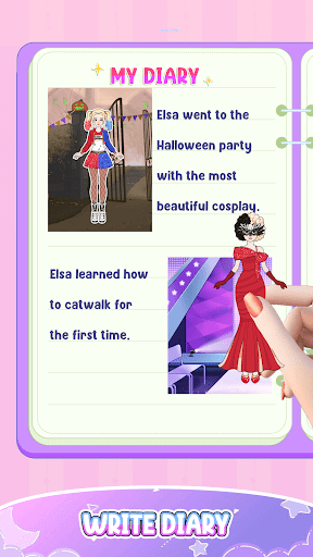 Captura de pantalla de Paper Doll Diary: Dress Up DIY
