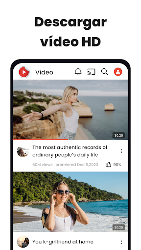 Captura de pantalla de Descargador videos y música HD