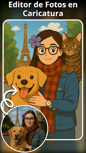 Captura de pantalla de Generador de Fotos Cartoon