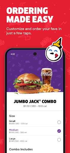 Captura de pantalla de Jack in the Box® - Order Food