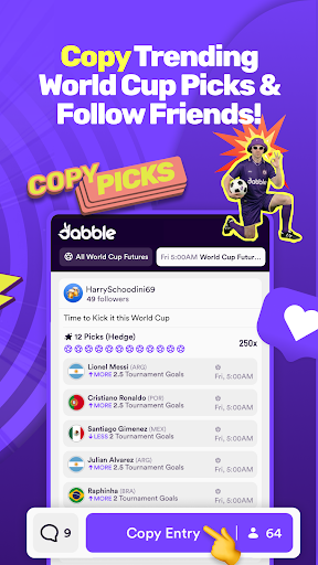 Captura de pantalla de Dabble - Real Money Pick'Em