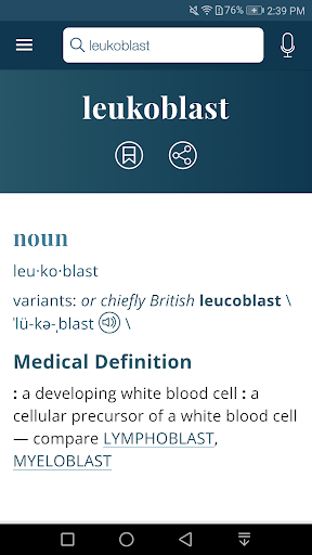 Captura de pantalla de Dictionary - Merriam-Webster