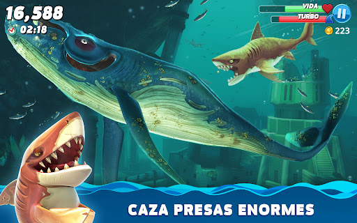 Captura de pantalla de Hungry Shark World