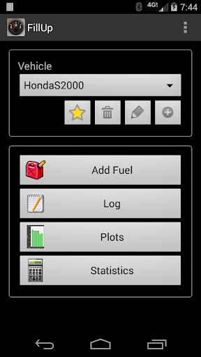 FillUp - Fuel Log Screenshot