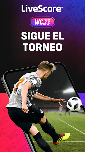 Captura de pantalla de LiveScore Resultados de fútbol