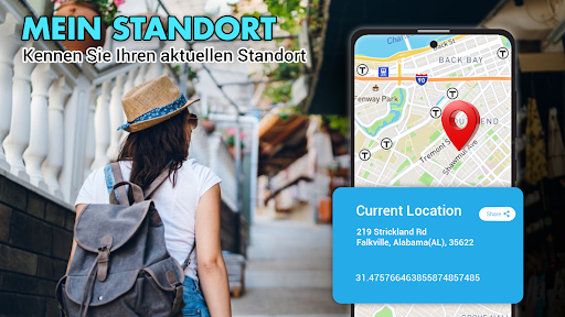 GPS-Karten-Sprachnavigations Screenshot