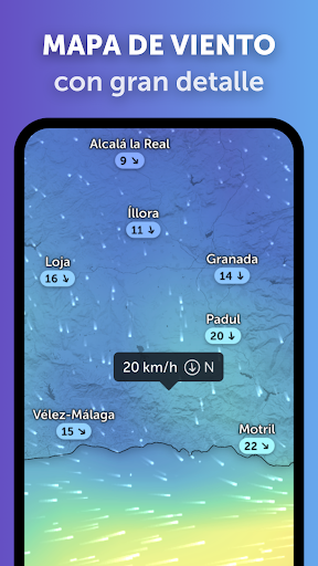 Captura de pantalla de Zoom Earth - Mapa del tiempo