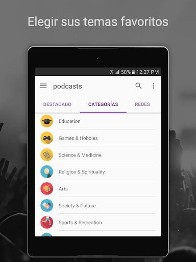 Captura de pantalla de Podcast Radio Música- Castbox