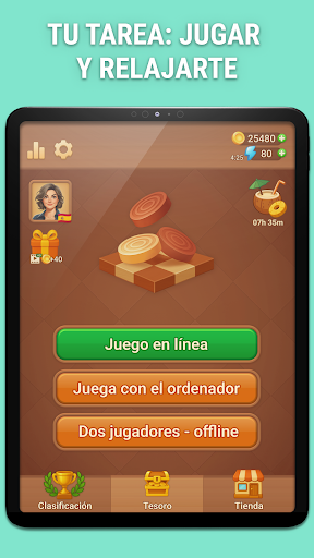 Captura de pantalla de Damas en línea