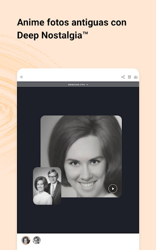 Captura de pantalla de MyHeritage: Árbol genealógico