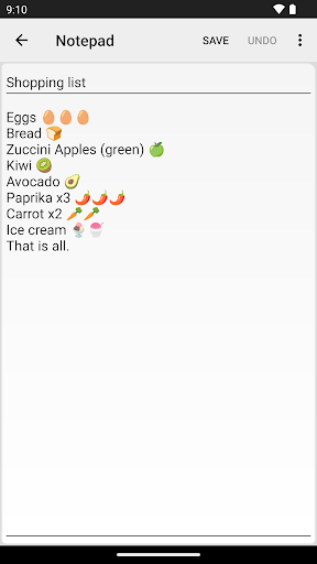 Notepad - simple notes screenshot