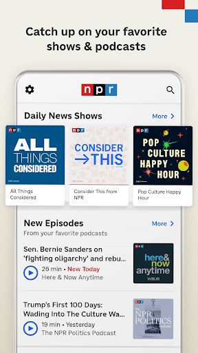Captura de pantalla de NPR: National & Local News