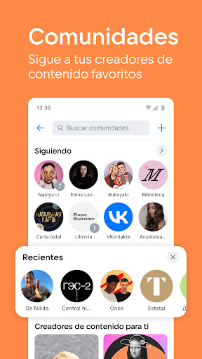 Captura de pantalla de VK: red social, mensajero