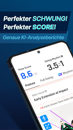 GolfFix KI Golf Coach, Analyse Screenshot
