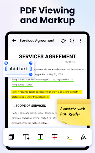 PDF Reader - PDF Editor screenshot
