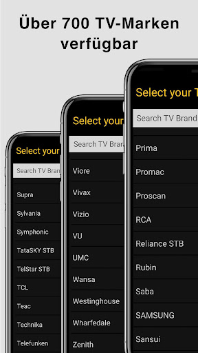 Universal-TV-Fernbedienung Screenshot