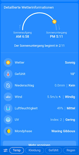 Wetter & Regen - Weather Sky Screenshot
