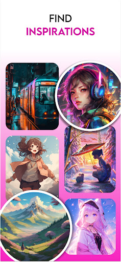 Captura de pantalla de Generador de arte con de anime