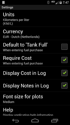 FillUp - Fuel Log Screenshot