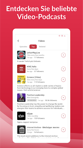 Offline Podcast App: Player FM Screenshot