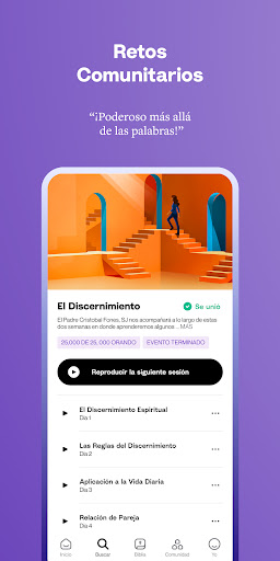 Captura de pantalla de Hallow: Meditación católica