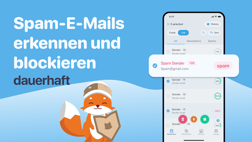 Unerwünschte Mail abmelden Screenshot