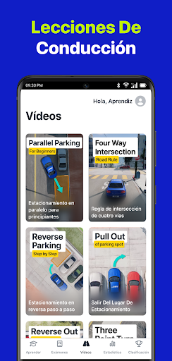 Captura de pantalla de Prueba práctica DMV 2026