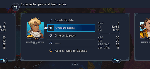 Captura de pantalla de Sea of Stars