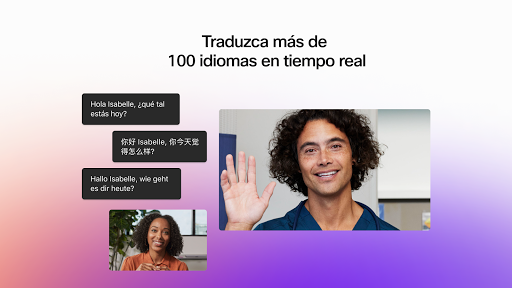 Captura de pantalla de Webex Meetings