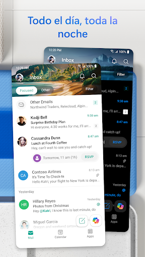 Captura de pantalla de Microsoft Outlook