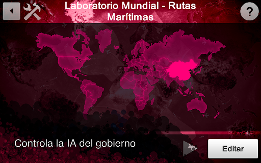 Captura de pantalla de Plague Inc Editor de Escenario