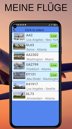 Luftverkehr - Flugradar Screenshot