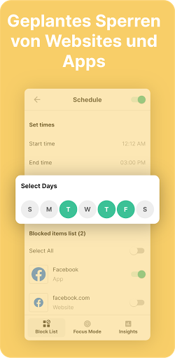 BlockSite - Keine Ablenkungen Screenshot